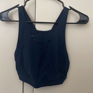 Navy ALO Yoga longline bra no padding 
Size M